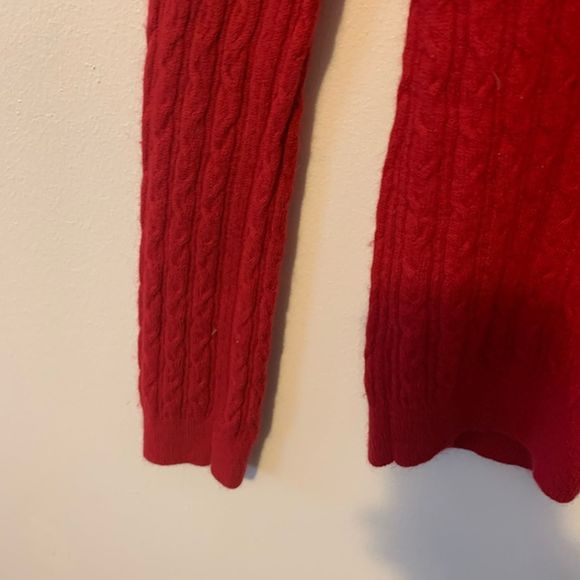 Banana Republic red formed long sleeved pullover - Picture 3 of 5